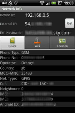Network Info Screenshot 1